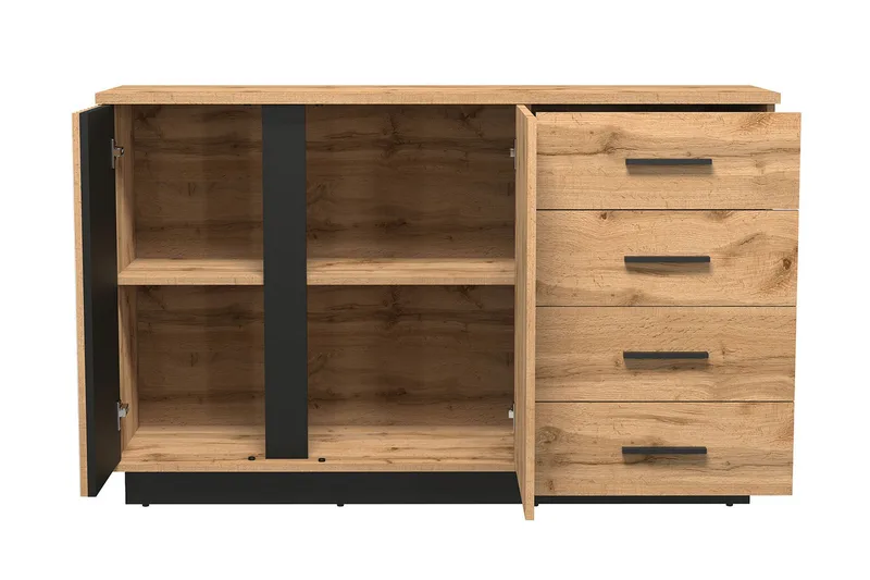 Kommode - Svart|Eik - Oppbevaring - Oppbevaringsmøbler - Kommode