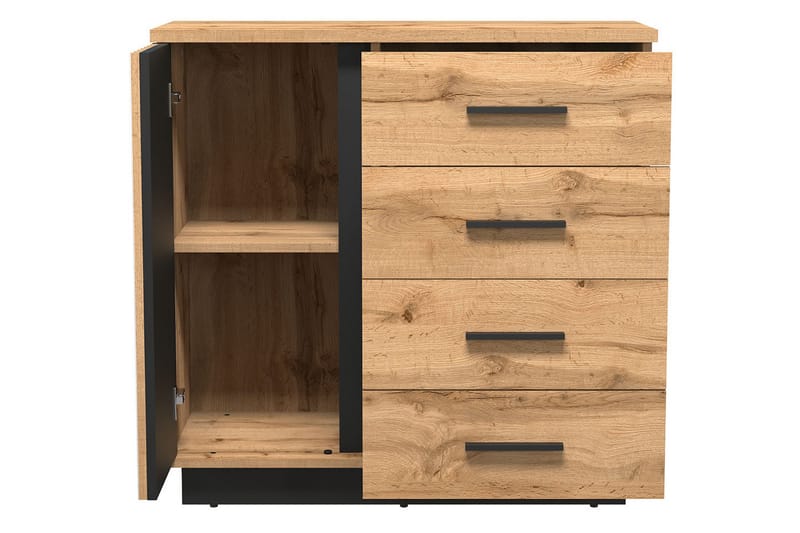 Kommode - Svart|Eik - Oppbevaring - Oppbevaringsmøbler - Kommode - Entrekommode
