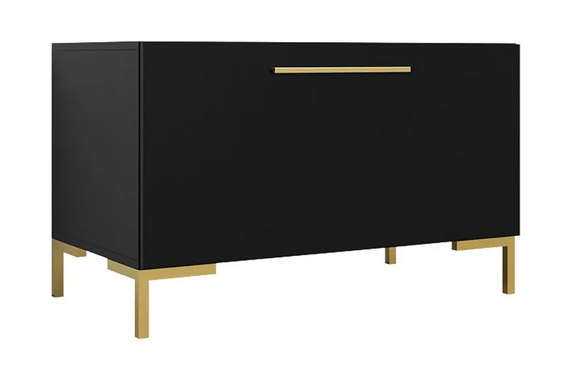 Kommode, Svart|Gull