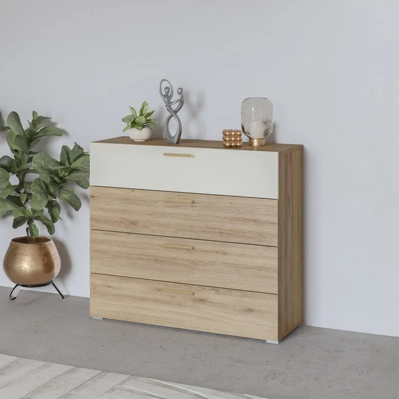 Kommode Vertina med 4 skuffer - Oppbevaring - Oppbevaringsmøbler - Kommode - Entrekommode