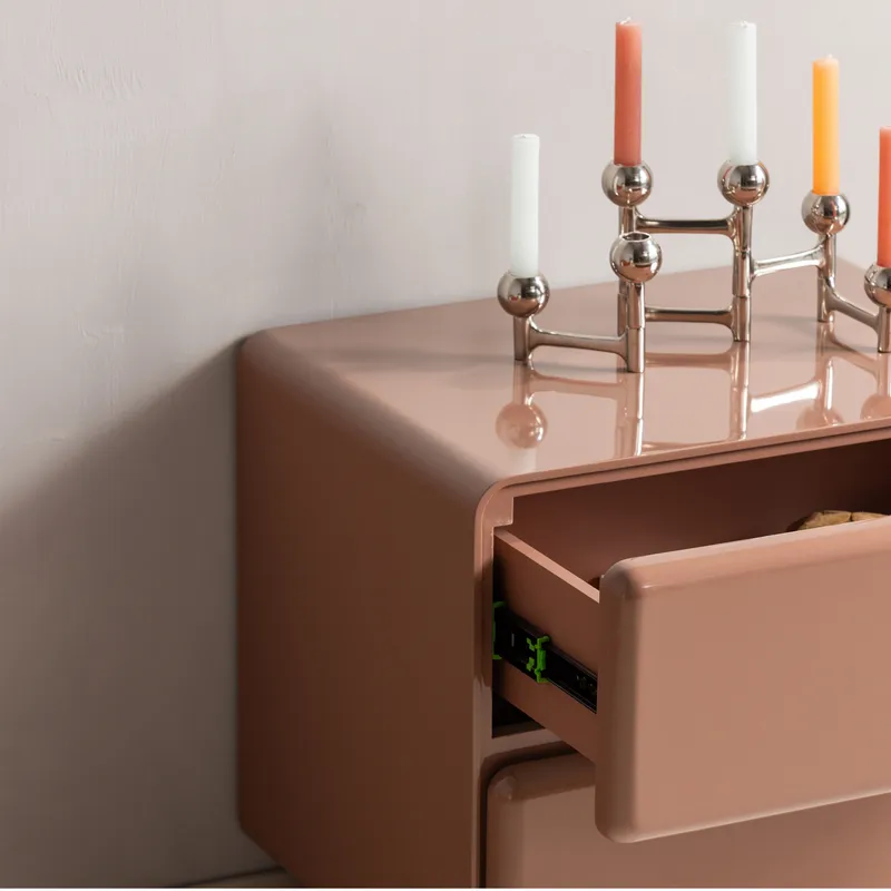 Kommode/Nattbord Lustra 57 cm - Gammelrosa - Møbler - Bord - Avlastningsbord - Sengebord & nattbord