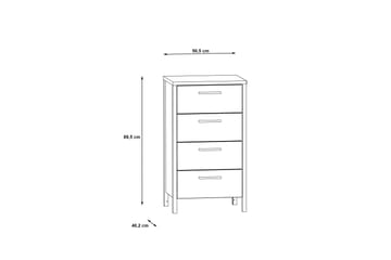 Koufalia Kommode 40x51 cm - Brun/Svart - Oppbevaring - Oppbevaringsmøbler - Kommode
