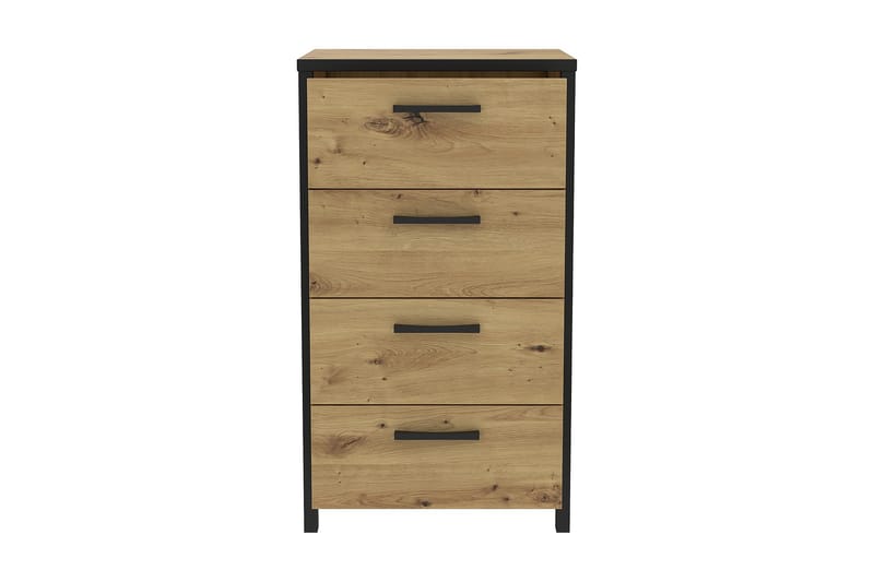 Koufalia Kommode 40x51 cm - Brun/Svart - Kommode - Gangoppbevaring