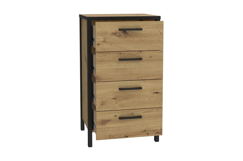 Koufalia Kommode 40x51 cm - Brun/Svart - Kommode - Gangoppbevaring