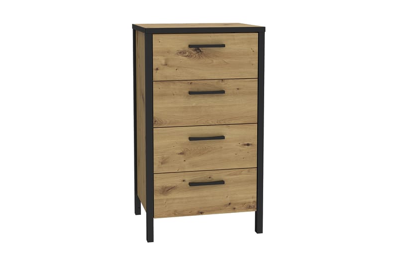 Koufalia Kommode 40x51 cm - Brun/Svart - Kommode - Gangoppbevaring