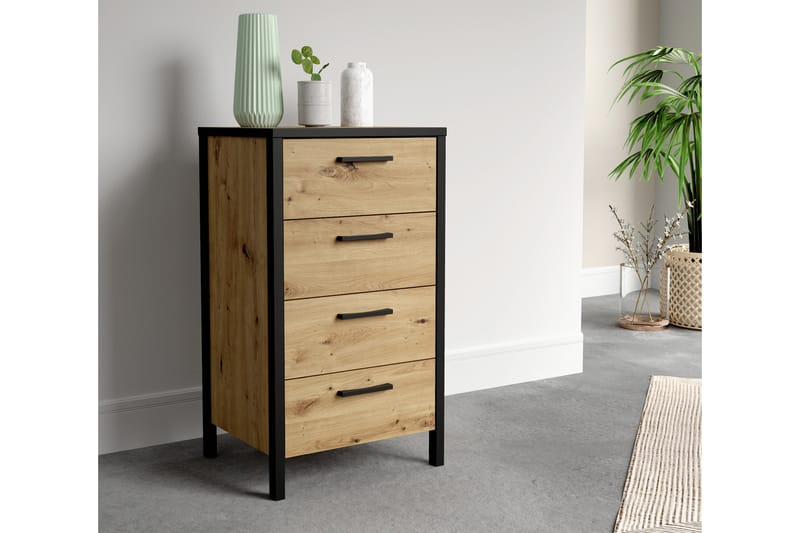 Koufalia Kommode 40x51 cm - Brun/Svart - Oppbevaring - Oppbevaringsmøbler - Kommode - Entrekommode