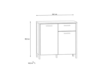 Koufalia Kommode 40x95 cm - Brun/Svart - Oppbevaring - Oppbevaringsmøbler - Kommode - Entrekommode