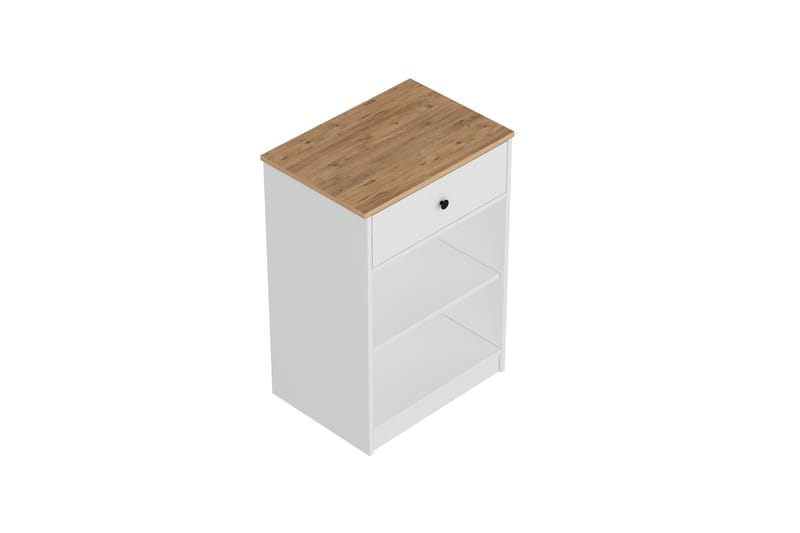 Latrona Kommode 64 cm - Hvit/Brun - Oppbevaring - Oppbevaringsmøbler - Kommode - Entrekommode