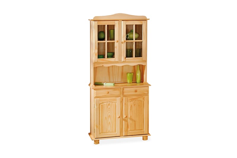 Leksand Vitrineskap 88 cm - Furu - Oppbevaring - Oppbevaringsmøbler - Kommode