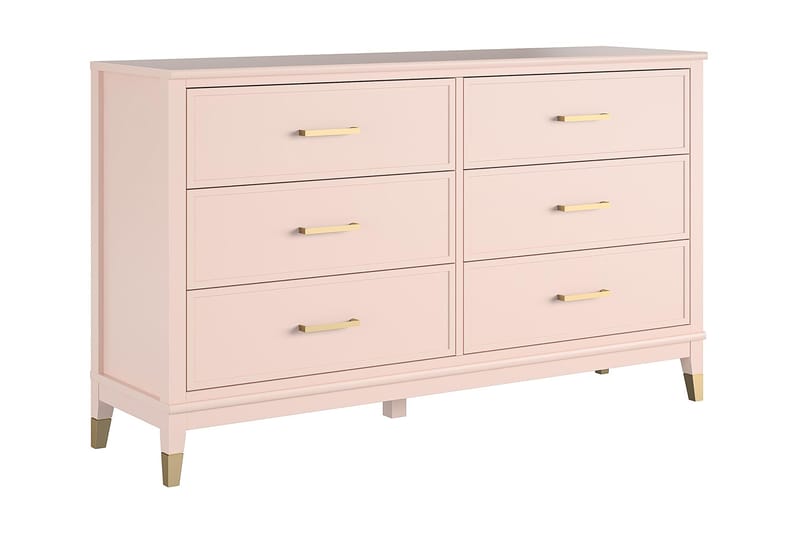 Mariami Kommode med 6 skuffer - Rosa - Oppbevaring - Oppbevaringsmøbler - Kommode