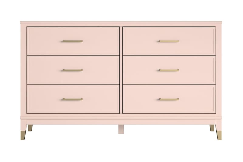 Mariami Kommode med 6 skuffer - Rosa - Oppbevaring - Oppbevaringsmøbler - Kommode