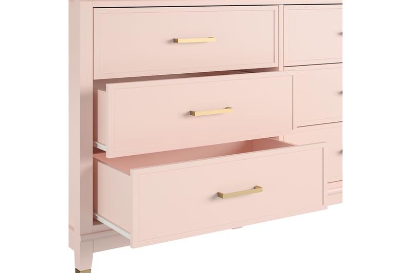 Mariami Kommode med 6 skuffer - Rosa - Oppbevaring - Oppbevaringsmøbler - Kommode