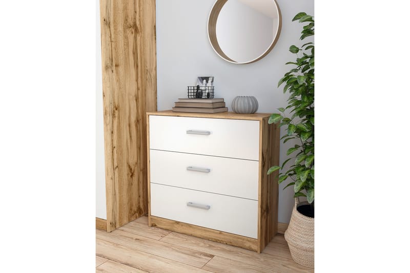 Matos Kommode - Tre/Natur/Hvit - Oppbevaring - Oppbevaringsmøbler - Kommode - Entrekommode