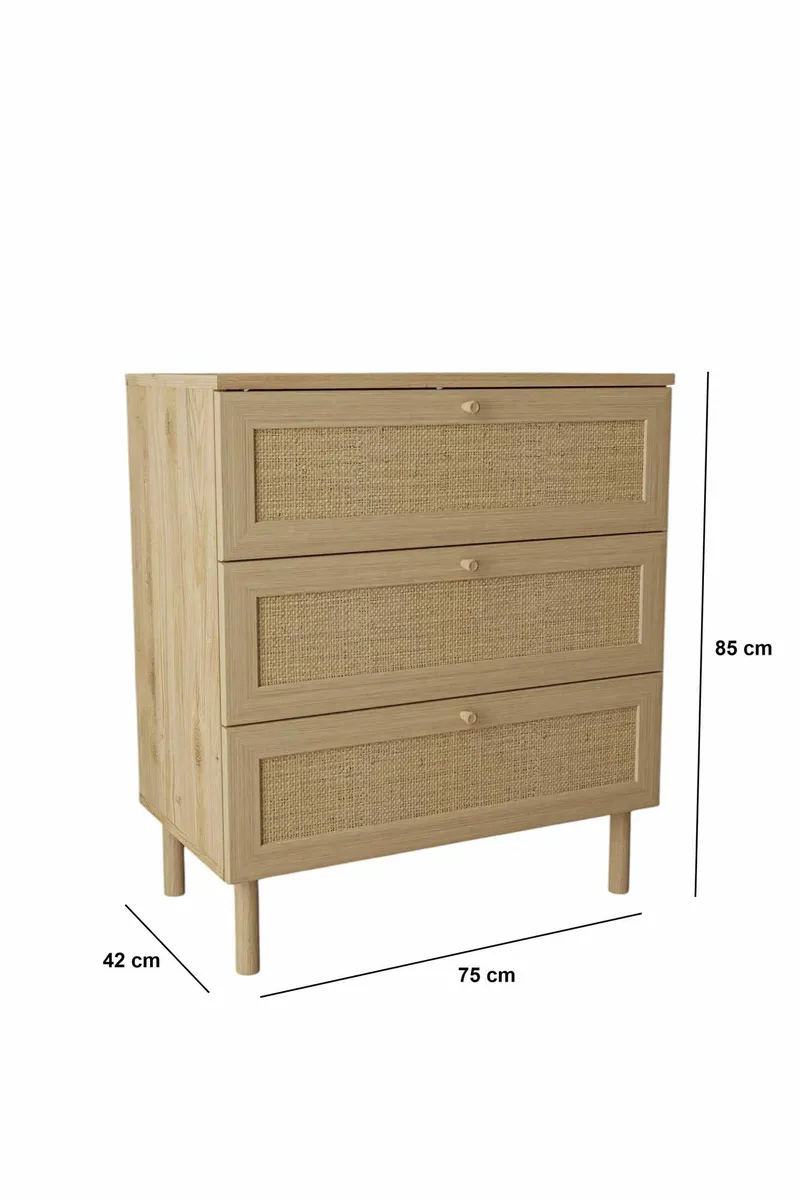Meyloren kommode 75 cm - Beige - Oppbevaring - Oppbevaringsmøbler - Kommode - Entrekommode