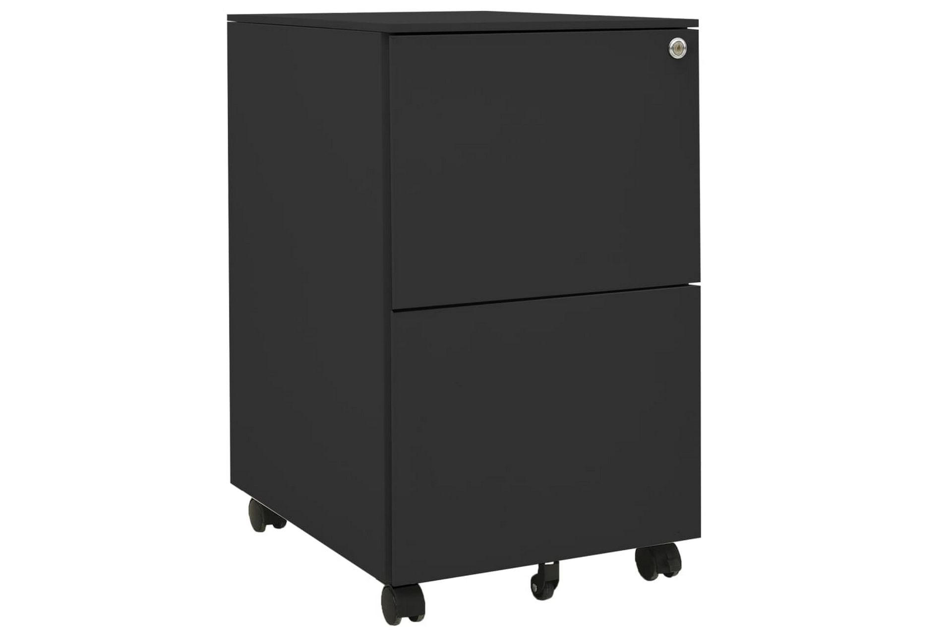 Mobilt arkivskap antrasitt 39x45x67 cm stål - Antrasittgrå - Oppbevaring - Oppbevaringsmøbler - Kommode - Skuffeseksjon
