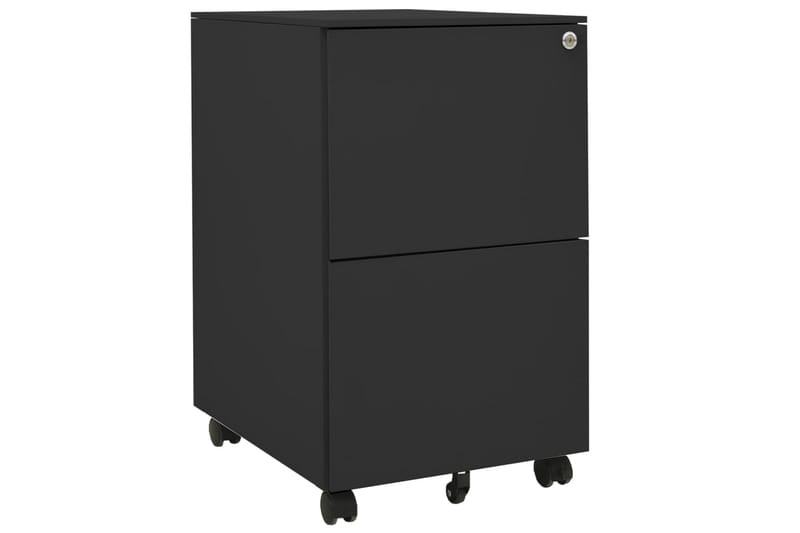 Mobilt arkivskap antrasitt 39x45x67 cm stål - Antrasittgrå - Oppbevaring - Oppbevaringsmøbler - Kommode - Skuffeseksjon