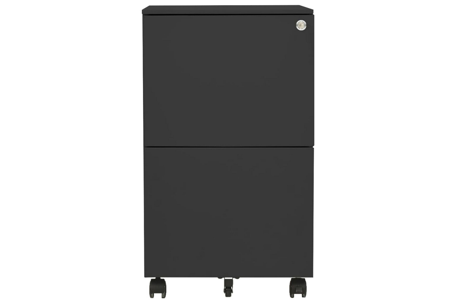 Mobilt arkivskap antrasitt 39x45x67 cm stål - Antrasittgrå - Oppbevaring - Oppbevaringsmøbler - Kommode - Skuffeseksjon