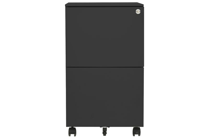 Mobilt arkivskap antrasitt 39x45x67 cm stål - Antrasittgrå - Oppbevaring - Oppbevaringsmøbler - Kommode - Skuffeseksjon