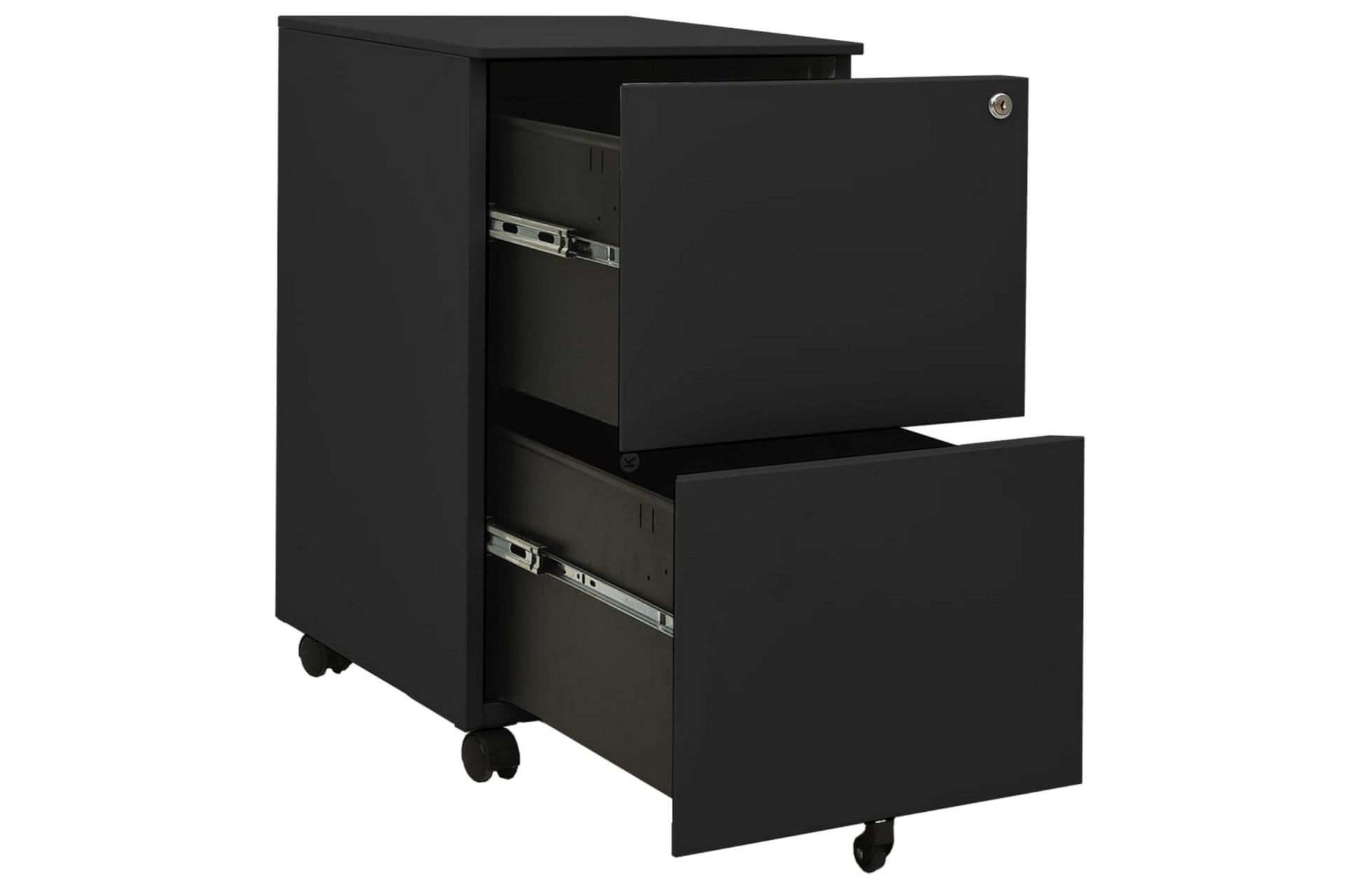 Mobilt arkivskap antrasitt 39x45x67 cm stål - Antrasittgrå - Oppbevaring - Oppbevaringsmøbler - Kommode - Skuffeseksjon