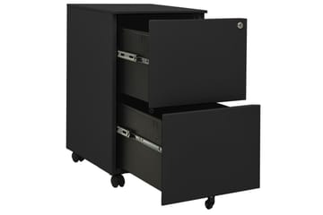 Mobilt arkivskap antrasitt 39x45x67 cm stål - Antrasittgrå - Oppbevaring - Oppbevaringsmøbler - Kommode - Skuffeseksjon