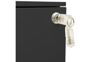 Mobilt arkivskap antrasitt 39x45x67 cm stål - Antrasittgrå - Oppbevaring - Oppbevaringsmøbler - Kommode - Skuffeseksjon