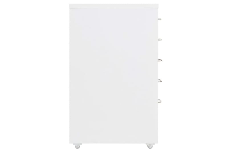 Mobilt arkivskap hvit 28x41x69 cm metall - Hvit - Oppbevaring - Oppbevaringsmøbler - Kommode - Skuffeseksjon