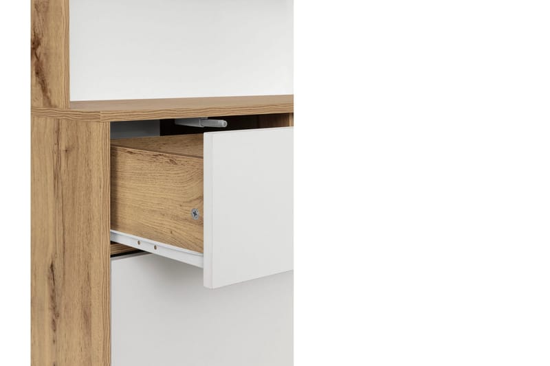 Mohak Kommode m. Overskap - Hvit/Brun - Oppbevaring - Oppbevaringsmøbler - Kommode