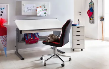 Morara rullekontainer 33 cm - hvit med svarte hjul - Oppbevaring - Oppbevaringsmøbler - Kommode - Entrekommode