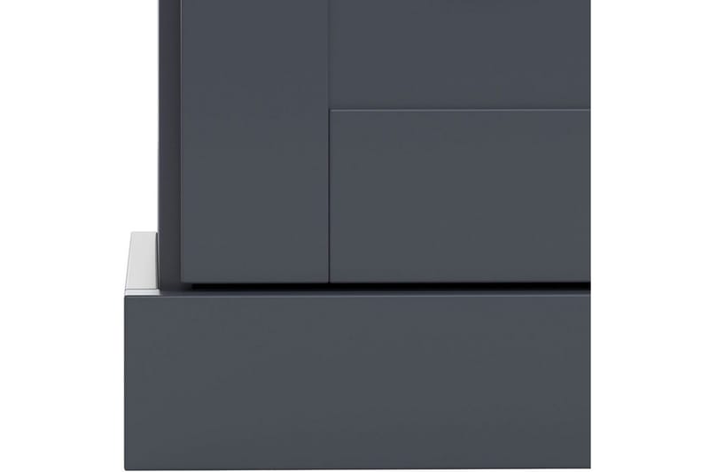 Kommode Motala 75x35x80 cm, Antrasitt/Eik - 75x35x80 cm, Antrasitt/Eik - Oppbevaring - Oppbevaringsmøbler - Kommode - Entrekommode