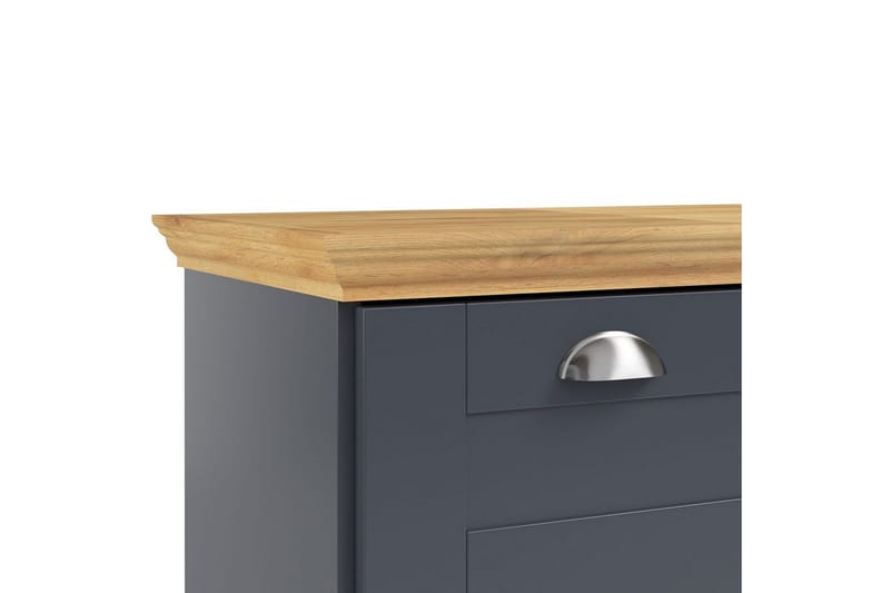 Kommode Motala 75x35x80 cm, Antrasitt/Eik - 75x35x80 cm, Antrasitt/Eik - Oppbevaring - Oppbevaringsmøbler - Kommode - Entrekommode