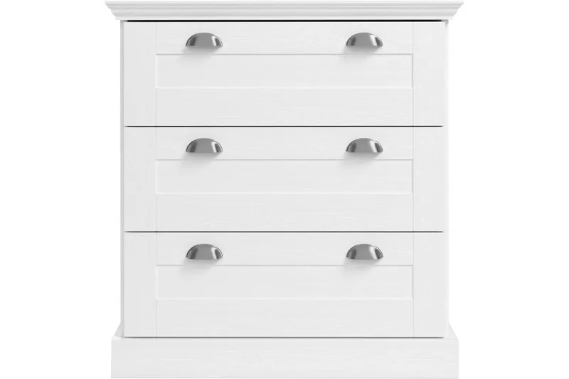 Kommode Motala 75x35x80 cm, Hvit - 75x35x80 cm, Hvit - Oppbevaring - Oppbevaringsmøbler - Kommode - Entrekommode