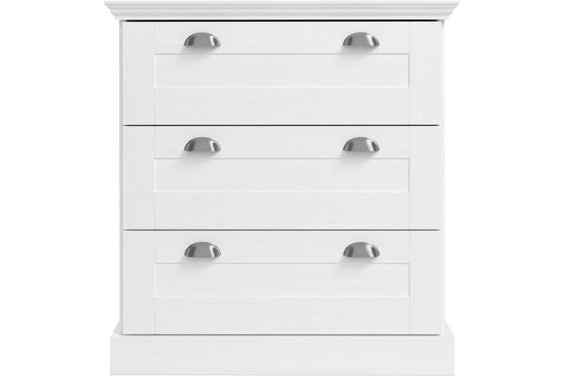 Kommode Motala 75x35x80 cm, Hvit - 75x35x80 cm, Hvit - Oppbevaring - Oppbevaringsmøbler - Kommode