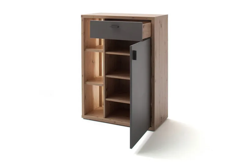 Nacimento Kommode 37x76 cm - Grå/Natur - Oppbevaring - Oppbevaringsmøbler - Kommode - Entrekommode