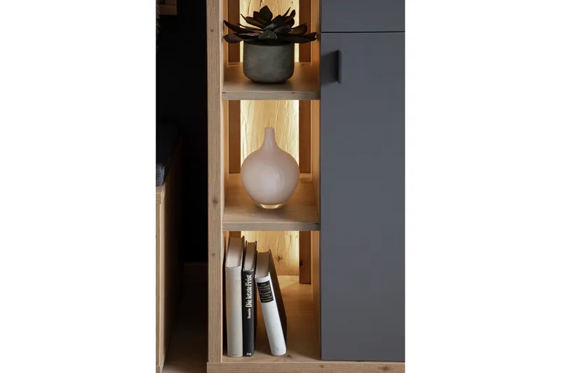 Nacimento Kommode 37x76 cm - Grå/Natur - Oppbevaring - Oppbevaringsmøbler - Kommode - Entrekommode