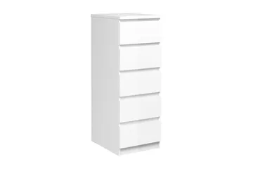 Naia Kommode 40 cm 5 Skuffer - Hvit/Høyglans - Oppbevaring - Oppbevaringsmøbler - Kommode