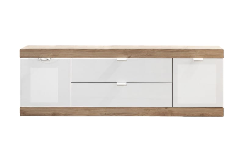 Nicery Kommode 180 cm - Hvit/Brun - Oppbevaring - Oppbevaringsmøbler - Kommode