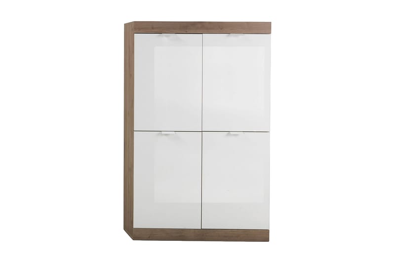 Nicery Kommode 90 cm - Hvit/Brun - Oppbevaring - Gangoppbevaring