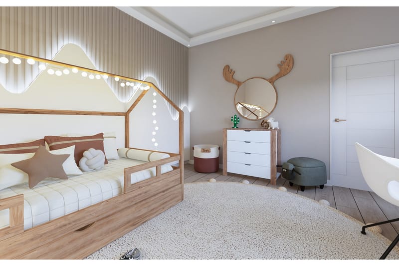 Nordhs Kommode 90 cm - Lys brun/Hvit - Oppbevaring - Oppbevaringsmøbler - Kommode - Entrekommode