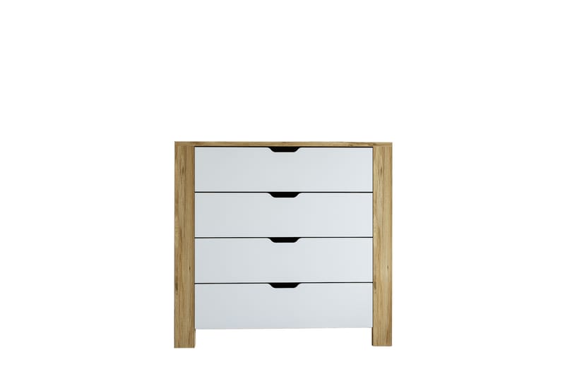 Nordhs Kommode 90 cm - Lys brun/Hvit - Oppbevaring - Oppbevaringsmøbler - Kommode - Entrekommode