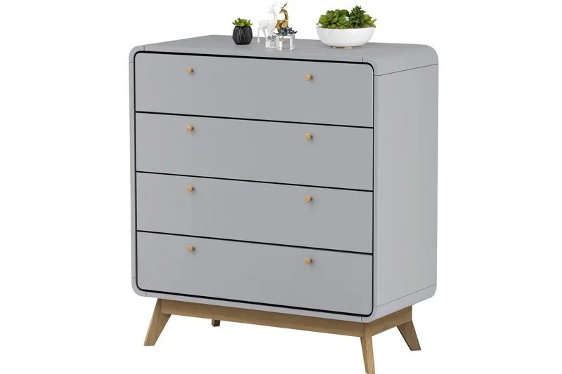Olivet Kommode 80x39 cm - Grå - Oppbevaring - Oppbevaringsmøbler - Kommode - Entrekommode