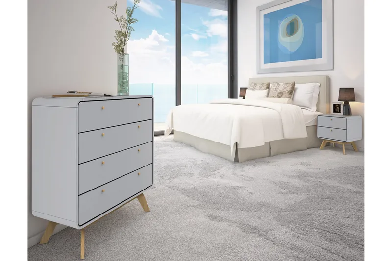 Olivet Kommode 80x39 cm - Grå - Oppbevaring - Oppbevaringsmøbler - Kommode - Entrekommode