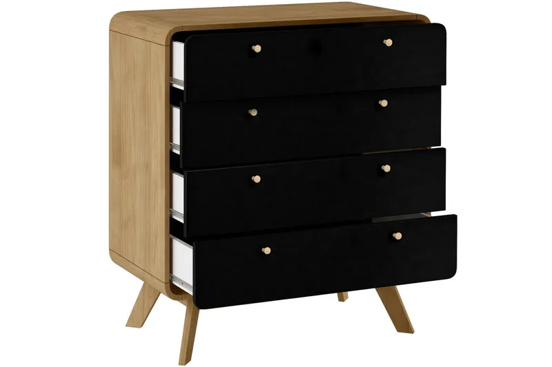 Olivet Kommode 80x39 cm - Natur/Svart - Oppbevaring - Oppbevaringsmøbler - Kommode - Entrekommode