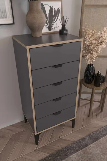 Olyros kommode 105 cm - Antrasitt - Oppbevaring - Oppbevaringsmøbler - Kommode - Entrekommode