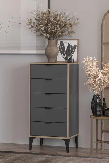 Olyros kommode 105 cm - Antrasitt - Oppbevaring - Oppbevaringsmøbler - Kommode - Entrekommode