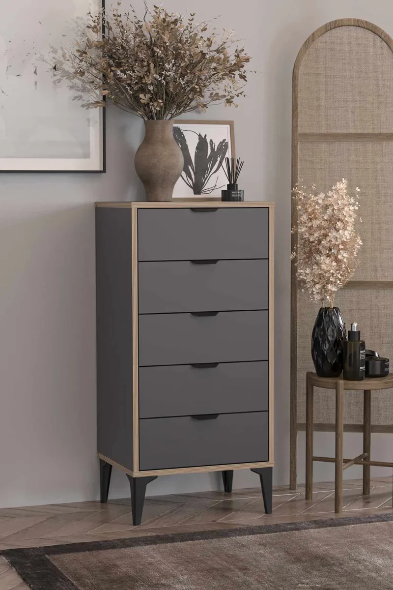 Olyros kommode 105 cm - Antrasitt - Oppbevaring - Oppbevaringsmøbler - Kommode - Entrekommode