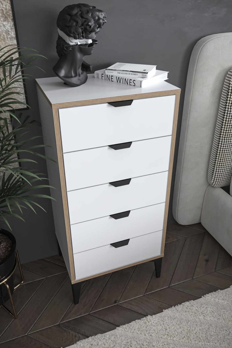 Olyros kommode 105 cm - Hvit - Oppbevaring - Oppbevaringsmøbler - Kommode - Entrekommode