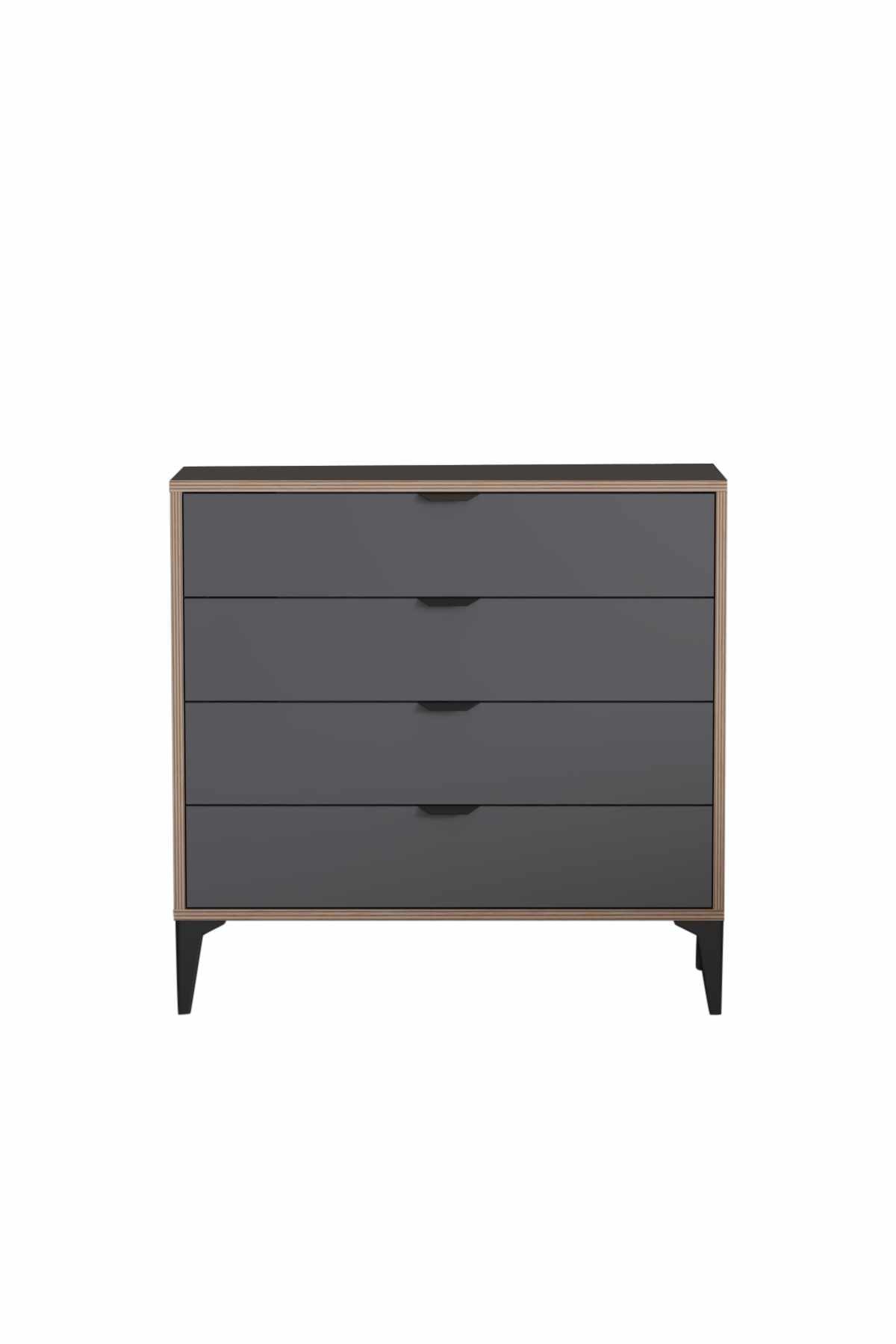 Olyros kommode 90 cm - Antrasitt