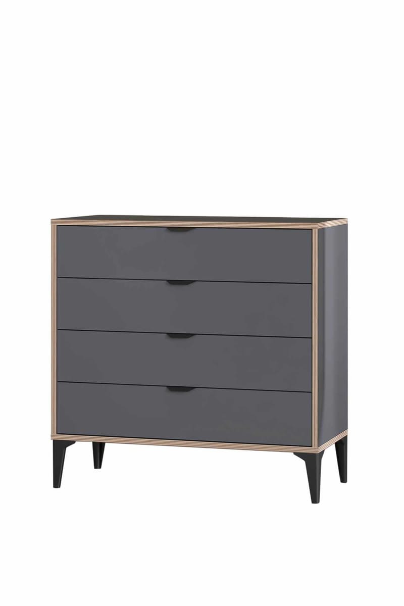 Olyros kommode 90 cm - Antrasitt - Oppbevaring - Oppbevaringsmøbler - Kommode - Entrekommode