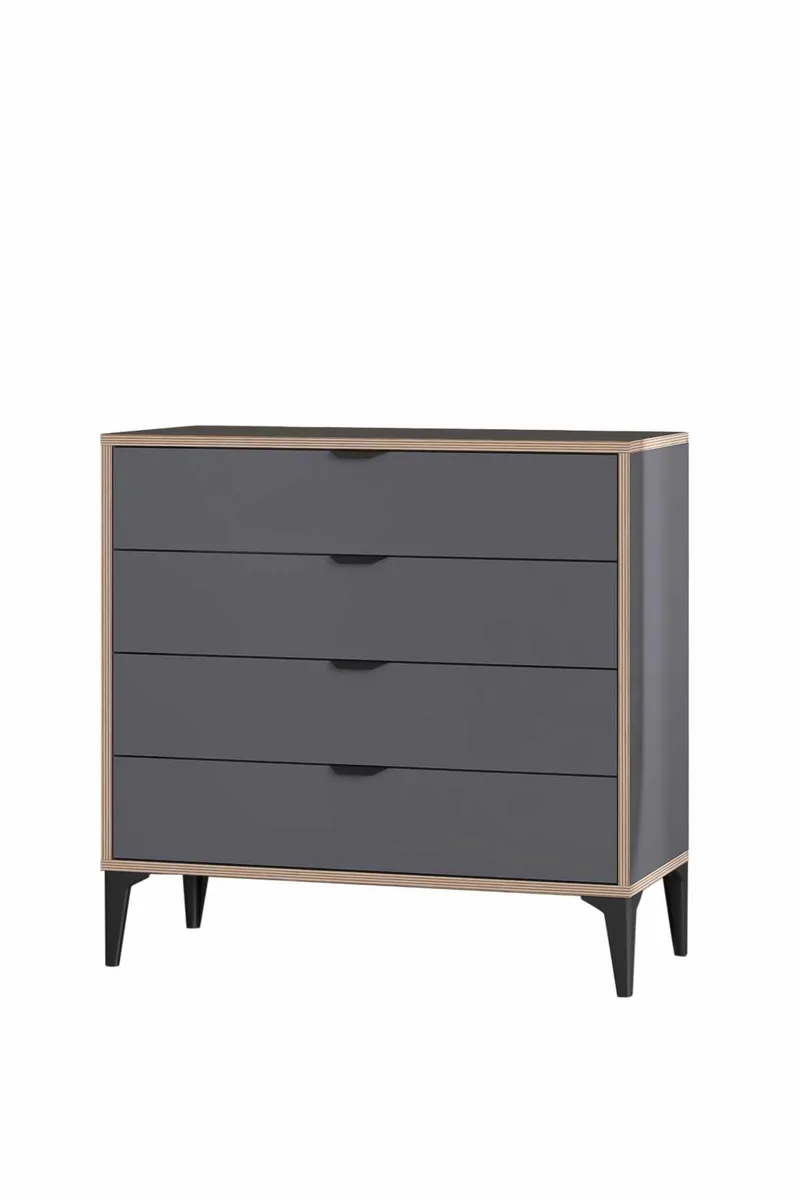 Olyros kommode 90 cm - Antrasitt - Oppbevaring - Oppbevaringsmøbler - Kommode - Entrekommode