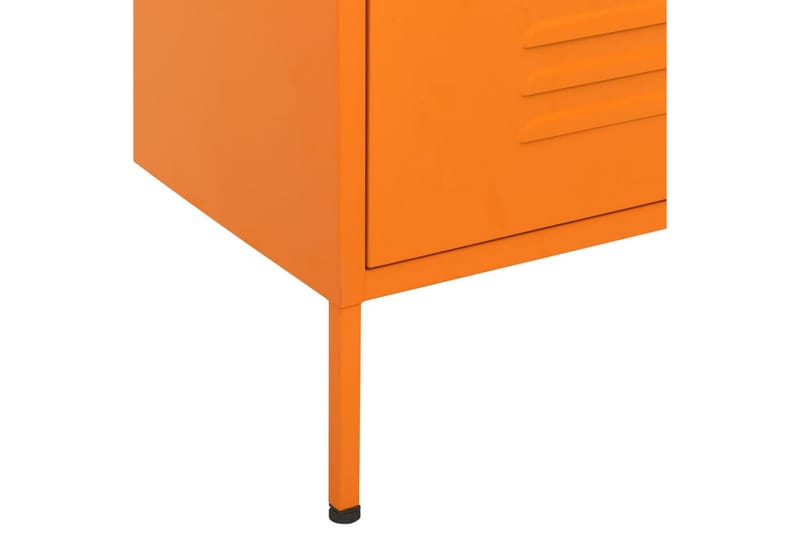 Kommode oransje 80x35x101,5 cm stål - Oransj - Gangoppbevaring - Entrekommode - Kommode